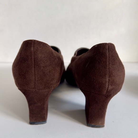 Karen Scott Brown Suede Heels Riley 7.5 - Picture 4 of 5